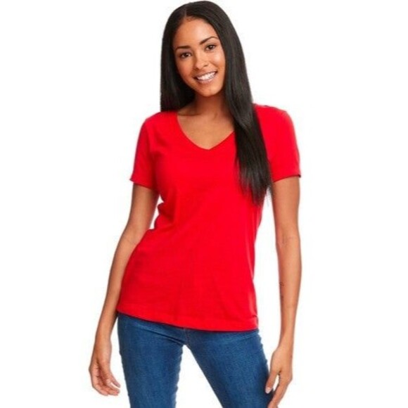 Next Level Women's 'Junior Fit' Ideal V-Neck T-Shirt - Medium - Picture 1 of 2